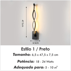 Luminária de Parede Minimalista | Alumínio | 16 WATT