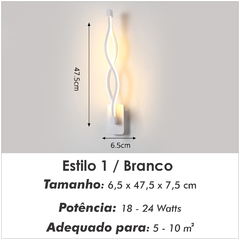 Luminária de Parede Minimalista | Alumínio | 16 WATT - comprar online