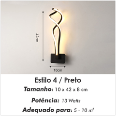 Luminária de Parede Minimalista | Alumínio | 16 WATT - Misoo Store: Loja Online líder nacional de produtos diversos