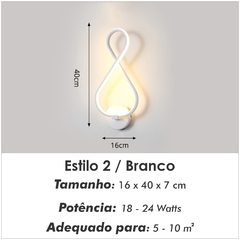 Luminária de Parede Minimalista | Alumínio | 16 WATT - comprar online