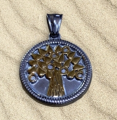 Medalla acero Arbol de la vida