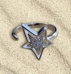 Anillo Plata Estrella c/Micropave