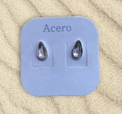 Aros Acero Blanco Gotas