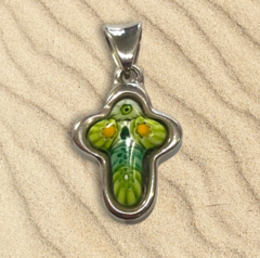 Dije Plata Murano Cruz Verde