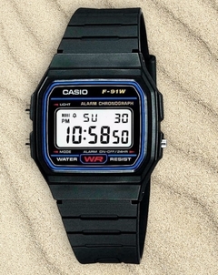 Casio F91 Retro Digital Caucho