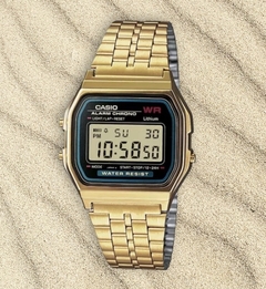 Casio A159 Retro Digital Acero Dorado