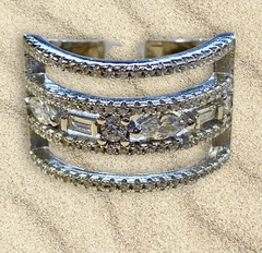 Anillo Plata Calado c/Micropave - comprar online