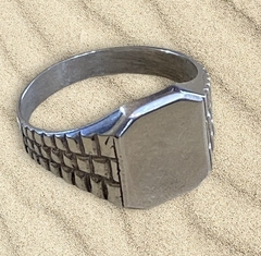 Anillo Sello Plata Caballero