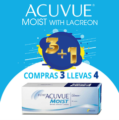 1-day ACUVUE MOIST WITH LACREON 3+1