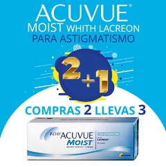 ACUVUE MOIST WITH LACREON PARA ASTIGMATISMO 2+1