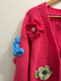 Flowerpower sweater rosa - Mar de Luz