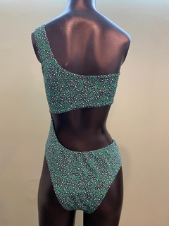 Trikini verde esmeralda amnimal print. - comprar en línea