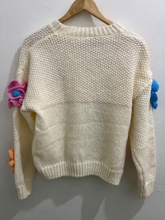 Flowerpower sweater ivory - tienda en línea