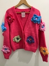 Flowerpower sweater rosa