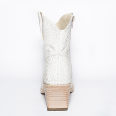 BOTA TEXANA ANACONDA BLANCA - Belondishoes