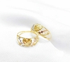 ANEL EM OURO 18K TRICOLOR - OURO AMARELO / BRANCO / ROSE