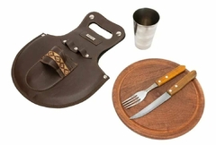 Set Asado Algarrobo Chico plato 20cm - comprar online