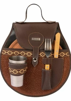 Set Asado Algarrobo Grande plato 25cm