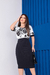 Imagem do Vestido Feminino Midi Tendencia Crepe Malha e Suplez Estampado Moda Feminina Moda PlusSize