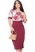 Vestido Feminino Midi Tendencia Crepe Malha e Suplez Estampado Moda Feminina Moda PlusSize