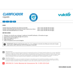 Clarificador Vulclor x 1 lts. - comprar online