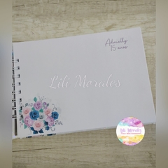 Caderno Mensagens 15 anos Floral Mod 01 (Ref. 0638) - comprar online