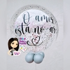 Balão Bubble G c/ confete na vareta Casamento Mod 01 *APENAS RETIRADA* (Ref. 0640)