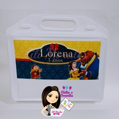 Kit Escola 02 Maleta Lanche c/ embalagens e Jogo Americano Bela e a Fera (Ref. 0130) - comprar online