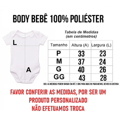 Body Bebê Personalizado Meu Primeiro Dia das Mães Mod 01 (Ref. 0540) - comprar online