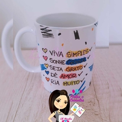 Kit Caneca na Caixa Explosão Frases (Ref. 007) - Lili Morales Festas e Presentes Personalizados