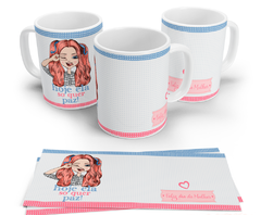 Caneca Porcelana Dia da Mulher Mod 23 (Ref. 0418)