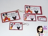 Kit EFA 04 Mickey (75 etiquetas e 2 tags chaveiro) (Fotográfico - Não é a prova d'agua) (Ref. 0348)