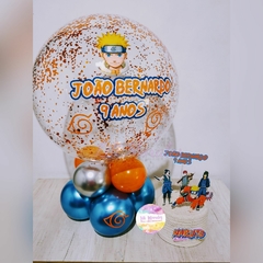 Arranjo G Baixo Balão Bubble c/ Confete Naruto *APENAS RETIRADA* (Ref. 1027) na internet