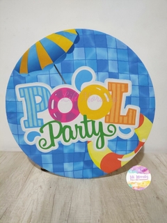 LOCAÇÃO Mini Painel 50cm c/ suporte Pool Party (Ref. 0889)