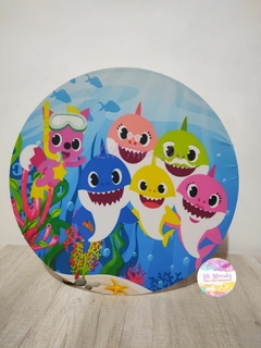 LOCAÇÃO Mini Painel 50cm c/ suporte Baby Shark (Ref. 0899)