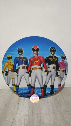 LOCAÇÃO Mini Painel 50cm c/ suporte Power Rangers Mod 01 (Ref. 1368)