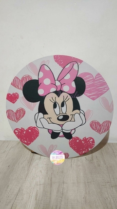 LOCAÇÃO Mini Painel 50cm c/ suporte Minnie Rosa (Ref. 1398)