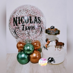 Kit Parabéns 09 Balão Bubble G Cavalo *APENAS RETIRADA* (Ref. 0714)