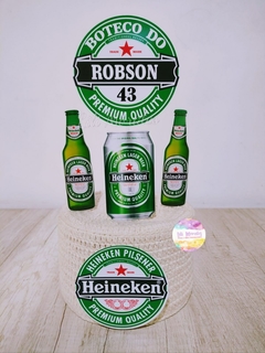 Topo Boteco Heineken R31 p/ bolo 15cm