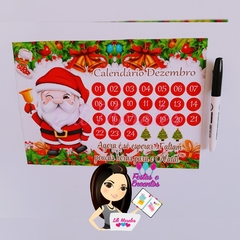 Calendário Contagem Dias p/ o Natal - Imantado c/ caneta (Ref. 0300)