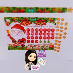 Calendário Contagem Dias p/ o Natal - Imantado c/ mini imãs (Ref. 0299)