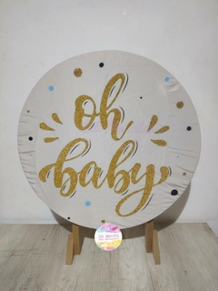 LOCAÇÃO Mini Painel 50cm c/ suporte Oh Baby (Ref. 1496)