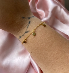 pulseira estrelas dourada - comprar online