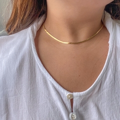 Chocker fita dourada