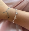 Pulseira amor banhada a prata