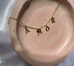 Pulseira amor dourada - comprar online