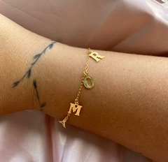 Pulseira amor dourada