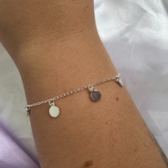 pulseira bolinhas prata - comprar online