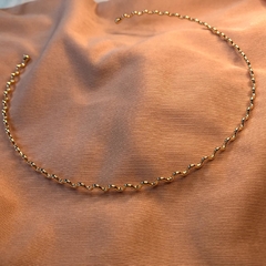 Chocker zig zag dourado - comprar online