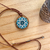 Colar Positividade - Mandala Azul - buy online